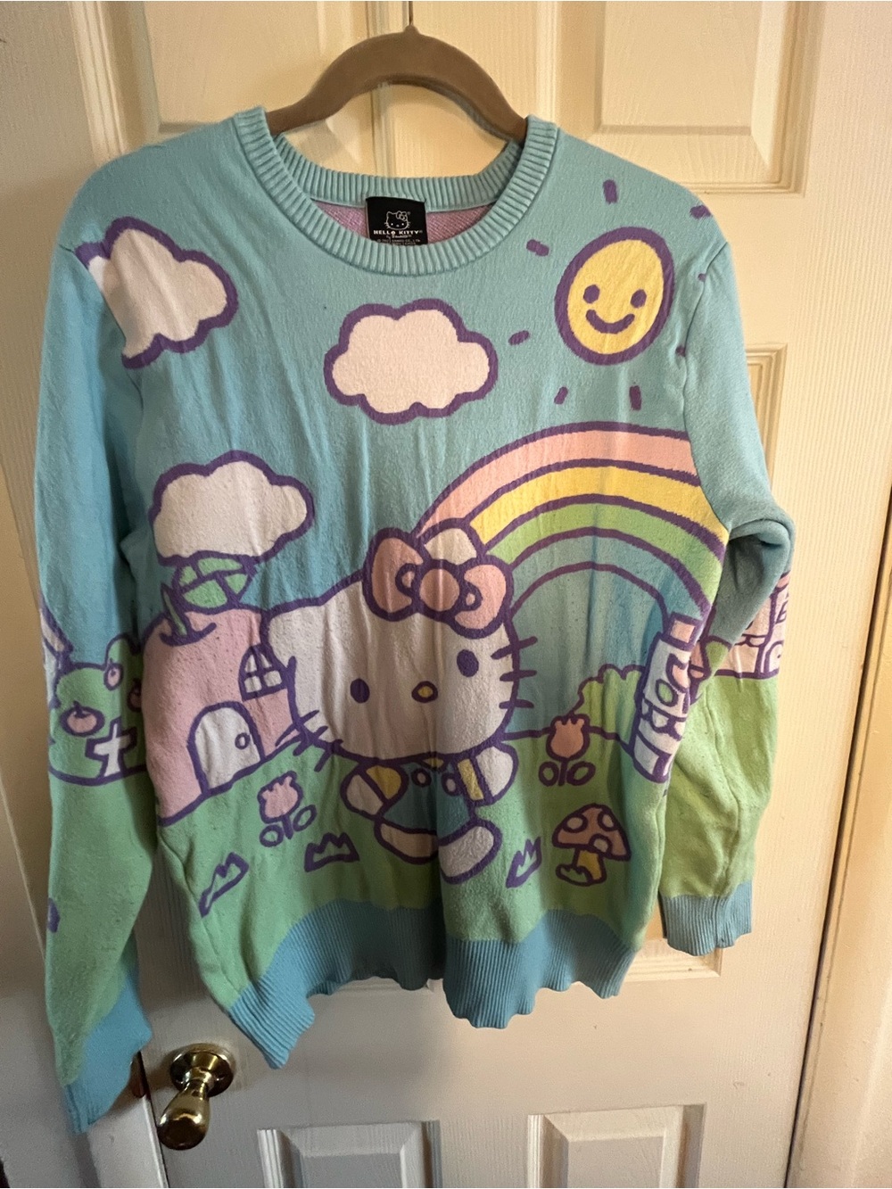 Sanrio Hello Kitty Sweater hot topic 2023 pastel colored size XL